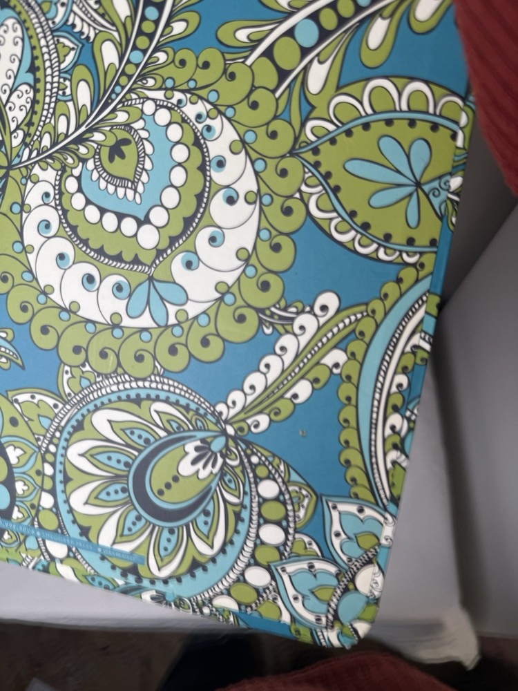 Vera Bradley Peacock Clipboard And Note Pad Set EUC