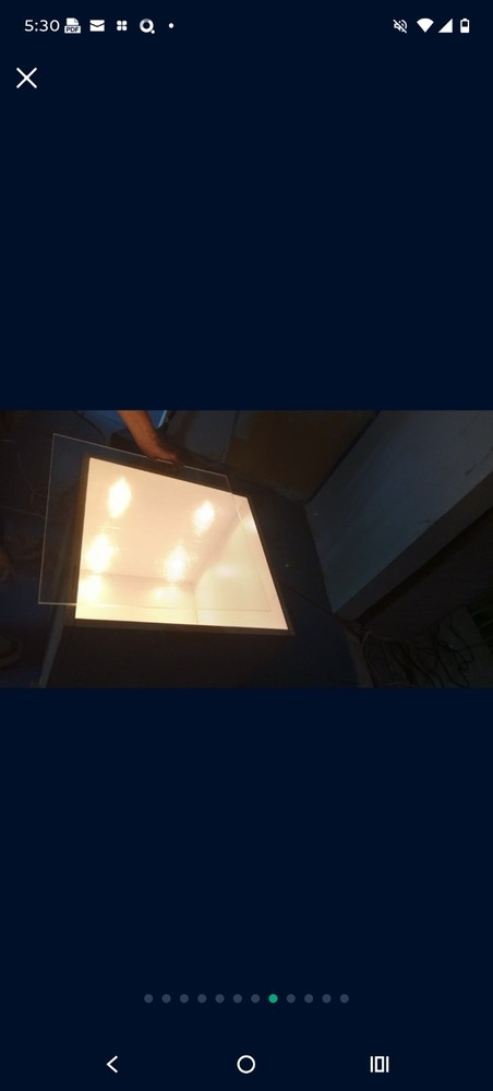 Handmade Wooden Light Box with Internal Illumination