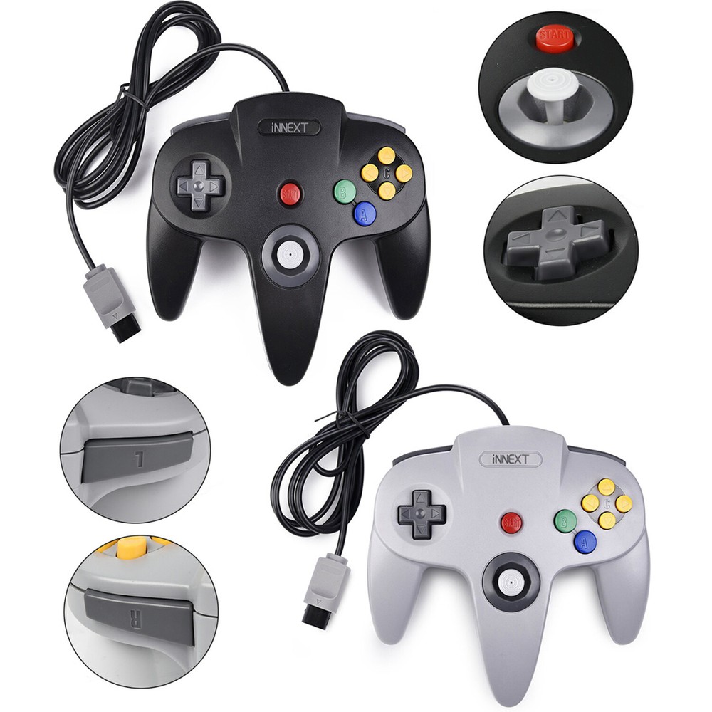 Wired N64 Controller For Nintendo 64 Video Game Console Gamepad Joystick Joypad