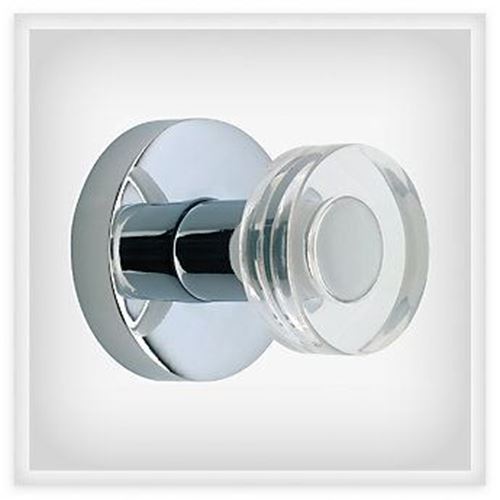 Single Prong Hook w/ Clear Acrylic Accent