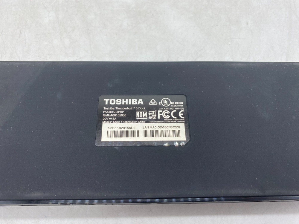 Toshiba Adapter Thunderbolt 3 Dock