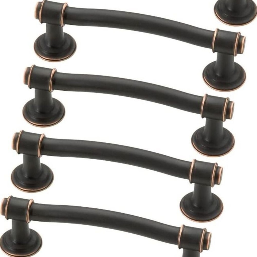 5 Piece 3 Inches Curved Bar Drawer Pulls Cabinet Hardware