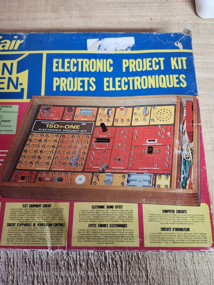 Science Fair 150 In 1 Electronic Project Kit Used Great Shape
