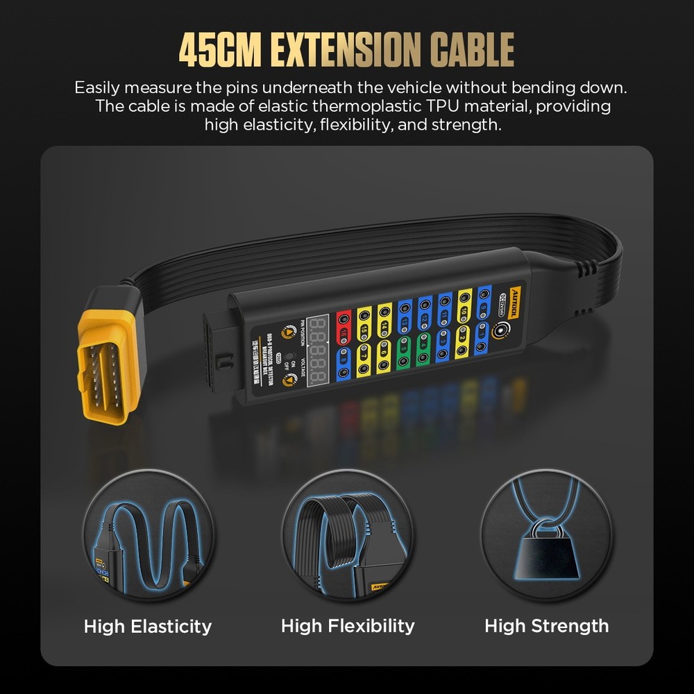 OBD2 Breakout Box OBDII Protocol Detector CAN Test Break Out Box Resistor Mode