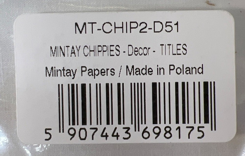 Mintay Chippies Chipboard Decor Elements Family Set MT-CHIP2-D51