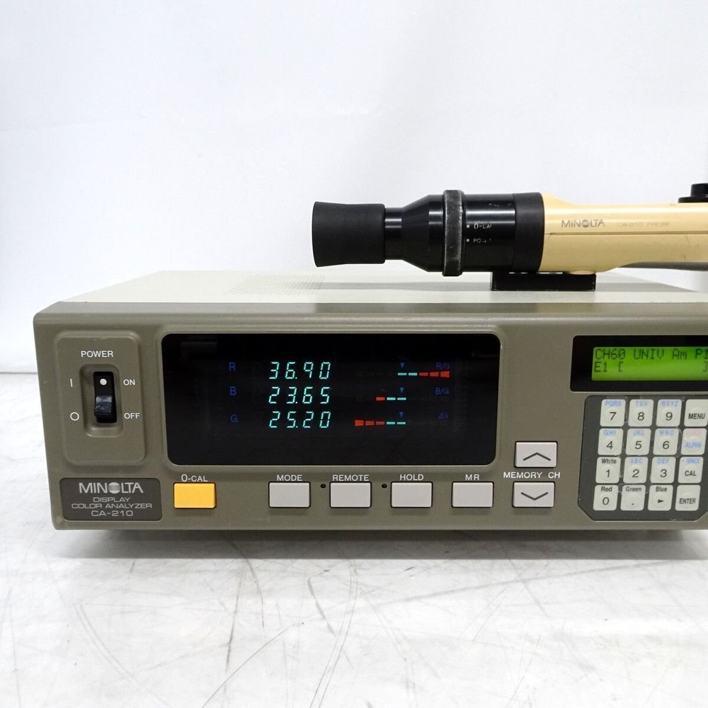 MINOLTA CA-210 Color Analyzer W/ Probe Unproofread Tested Working