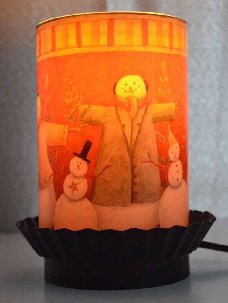 Snowman Luminary Electric Candle - tested