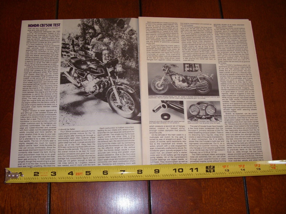 1980 HONDA CB750 K ORIGINAL ARTICLE