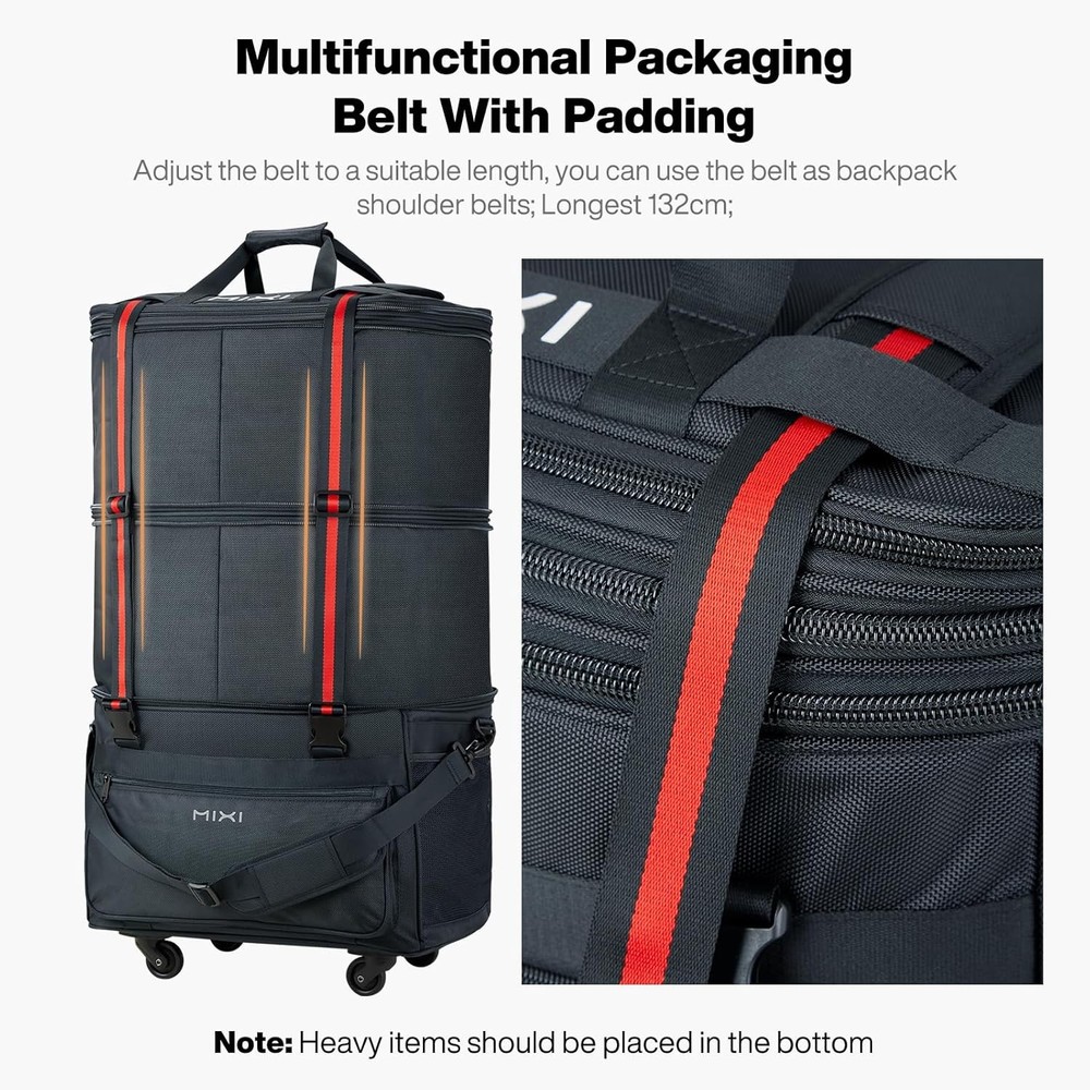 Expandable Rolling Duffel Bag