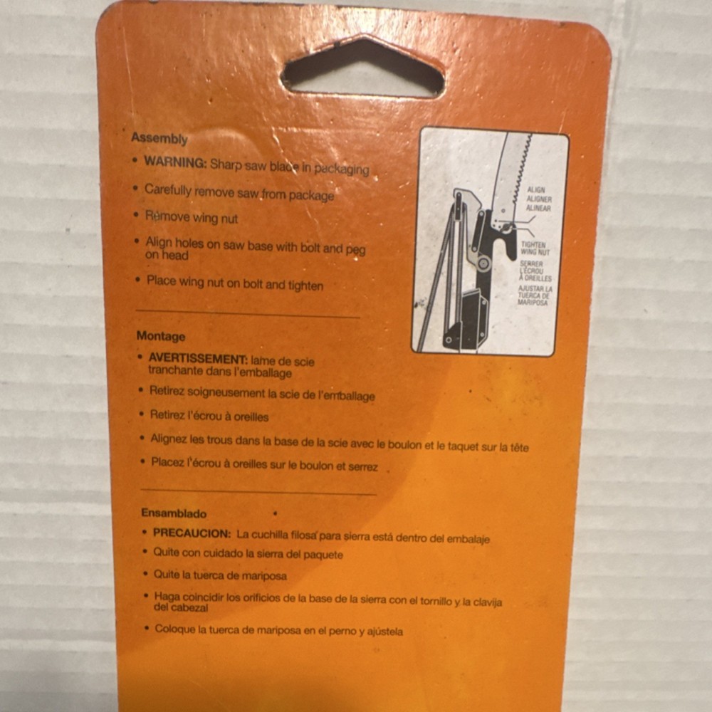 Fiskars Curved Pruning Saw Blade Steel Silver Garden Tool Replacement