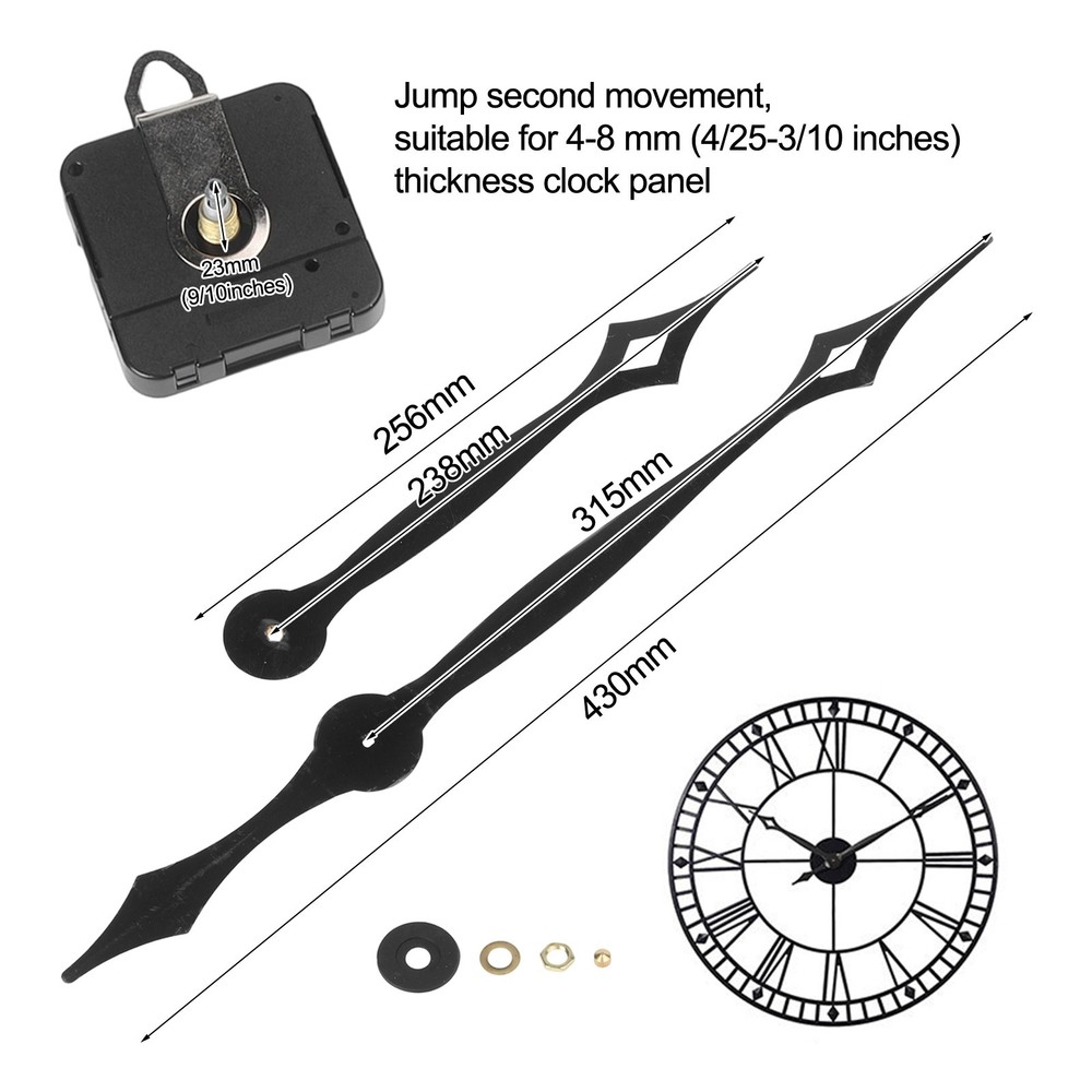 Quartz Clock Movement Set for Easy Installation and Reliable Performance