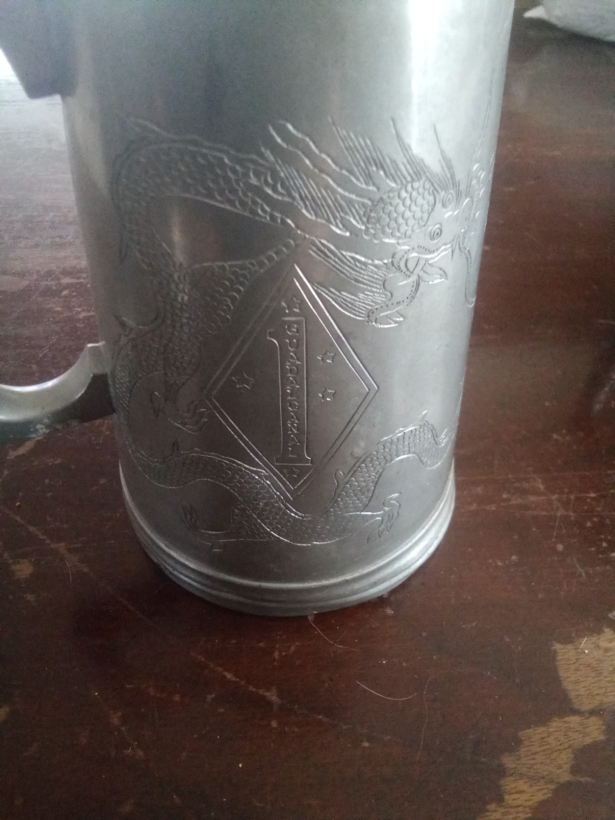 1947 Tientsin, China Named USMC/US Marine Corps Mug Lot. 1st Marine Division