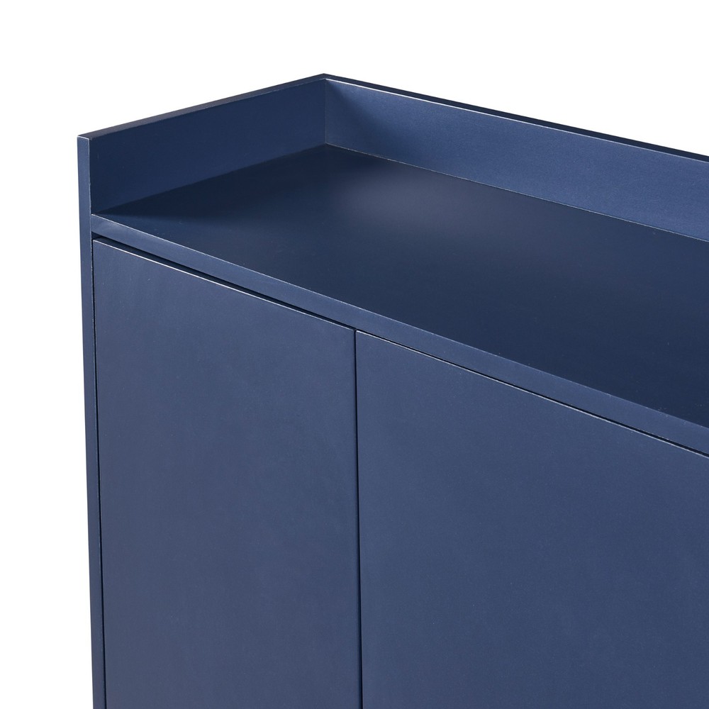 Modern Sideboard Elegant Buffet Cabinet with Large Storage Space (Navy)