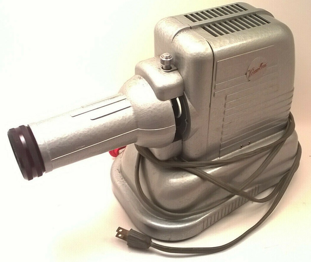 VIEWLEX Model V-3 35mm SLIDE PROJECTOR W/Slide Carrier Documents Case Vintage