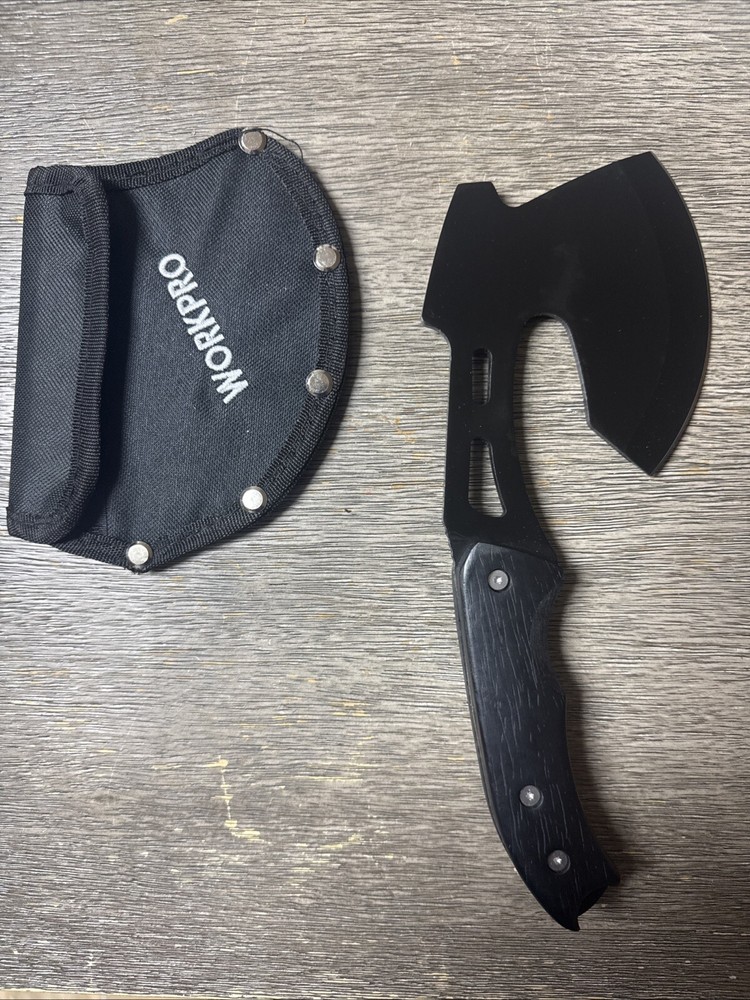 Workpro Axe And Fixed Blade Set. Fill Tang And Wood Handle