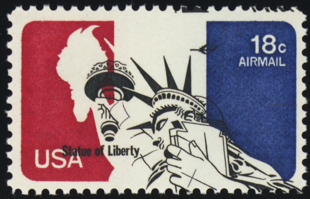 C87, MNH 18¢ Airmail With HUGE Black Color Shift Error - Stuart Katz