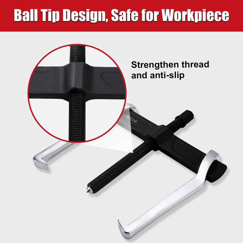 12" 2-Jaw Gear Puller, Adjustable Bearing Puller Gears, Reversible Removal Tool