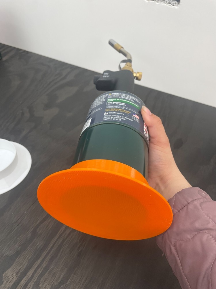 Custom 3D-Printed Propane Torch Base for Bernzomatic Tanks