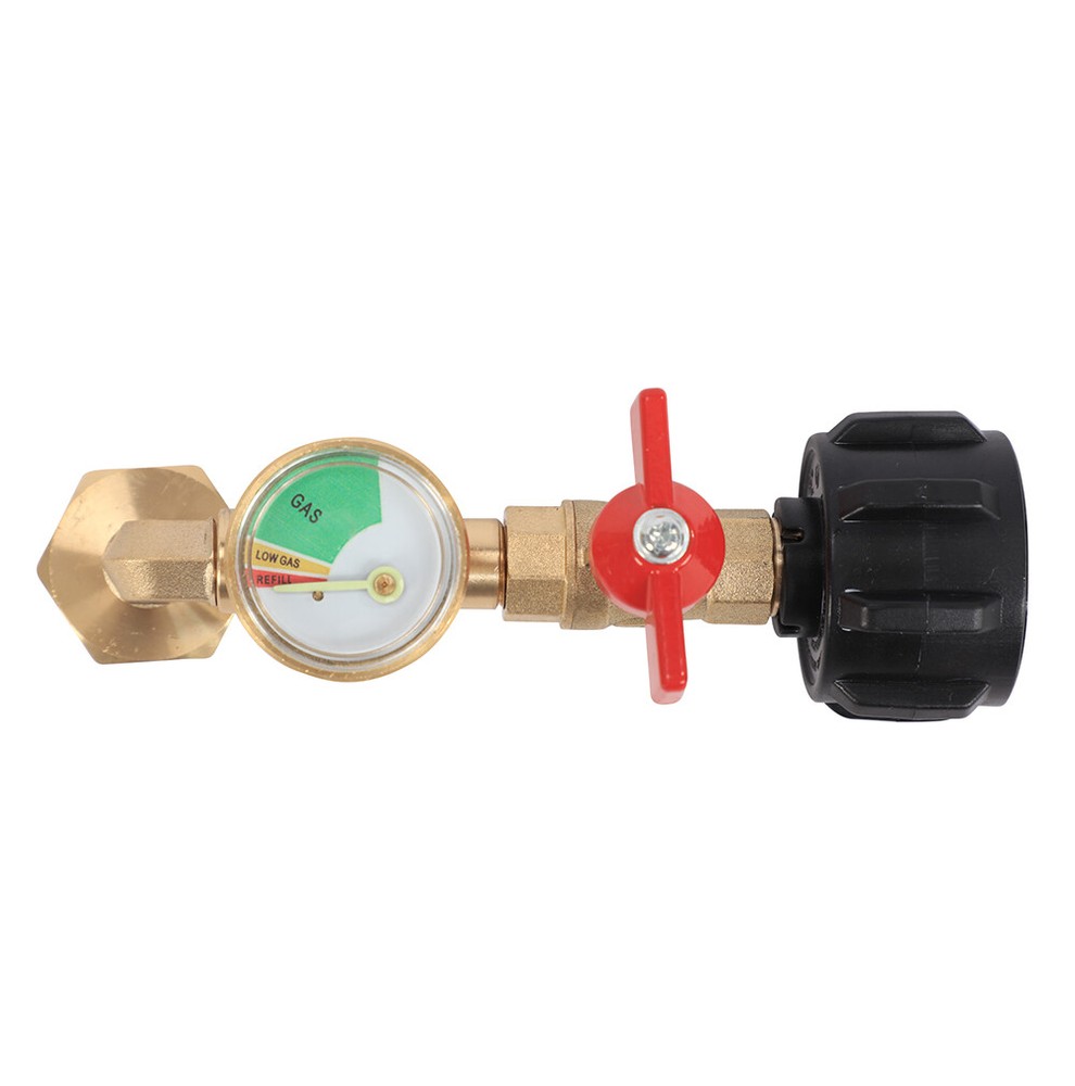 On-Off Control Valve Propane Refill Adapter 90-degree elbow