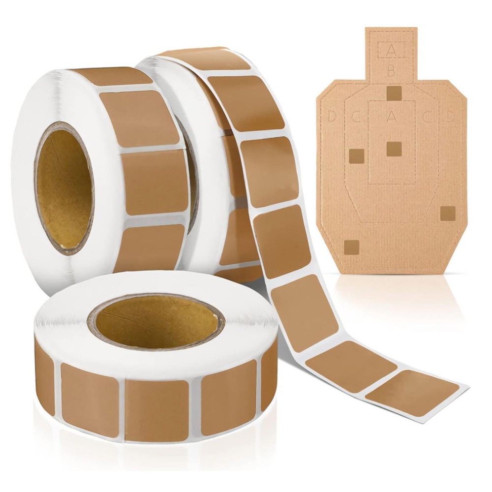 3 Rolls Action Target Paster Brown Square Repair Shooting Range Target Paster