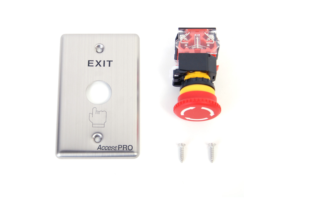 Emergency Red Exit Button Stop Button Aluminum Security Access Control APBSEMC