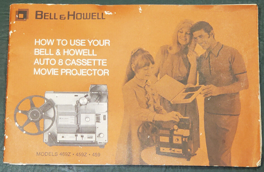 Original Instruction Booklet Manual for Bell & Howell 8mm Projectors
