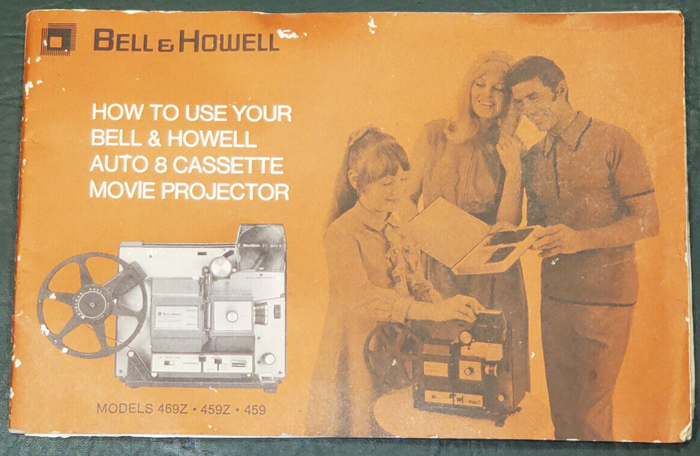 Original Instruction Booklet Manual for Bell & Howell 8mm Projectors