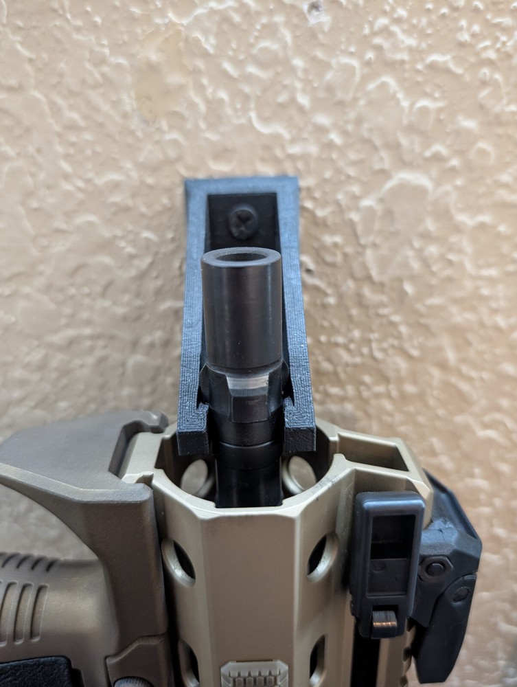 9mm Tri Lug Wall Mount. Fits Standard Tri Lug Muzzle Devices