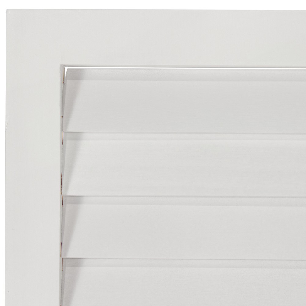 6 ft. Tall Louvered Beadboard Room Divider White 3 Panel