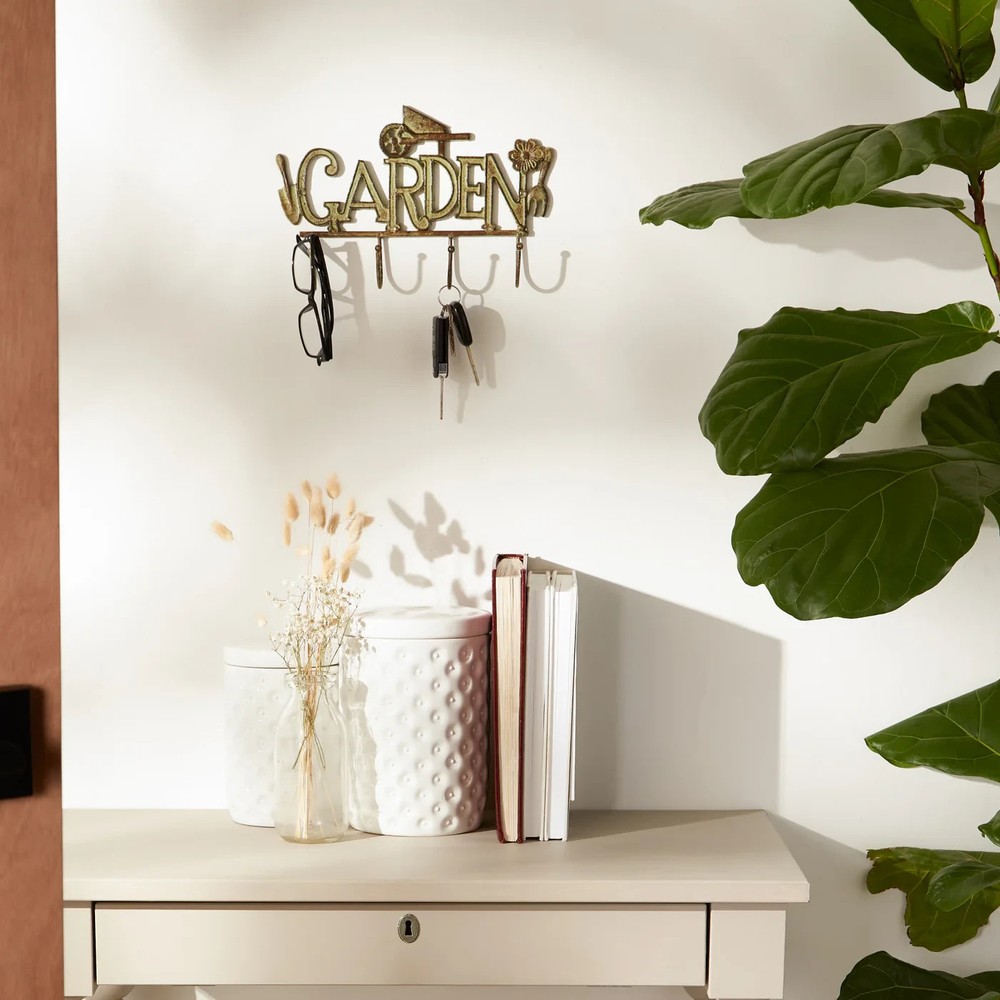 cast Iron Garden Sign Decorative Wall Hook