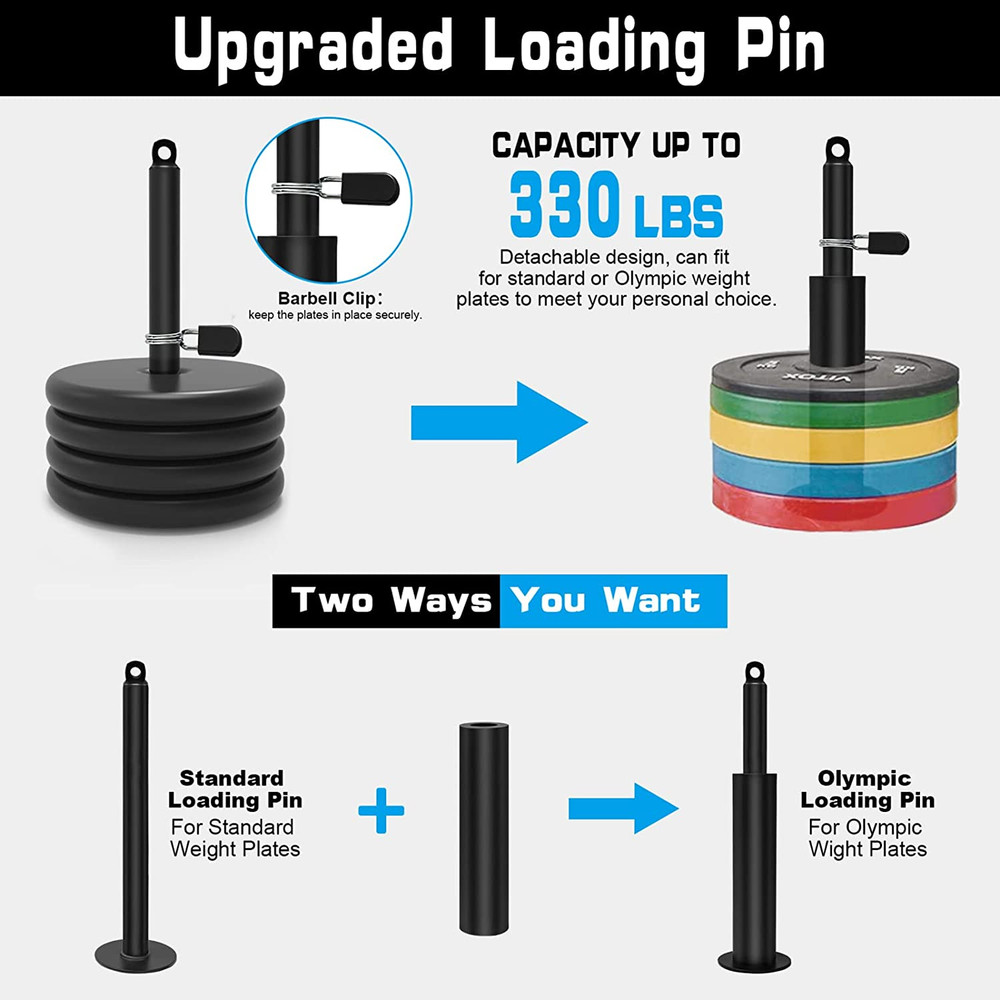 Home Gym Cable Pulley System Kit Lat Pulldown Tricep Bicep Attachments