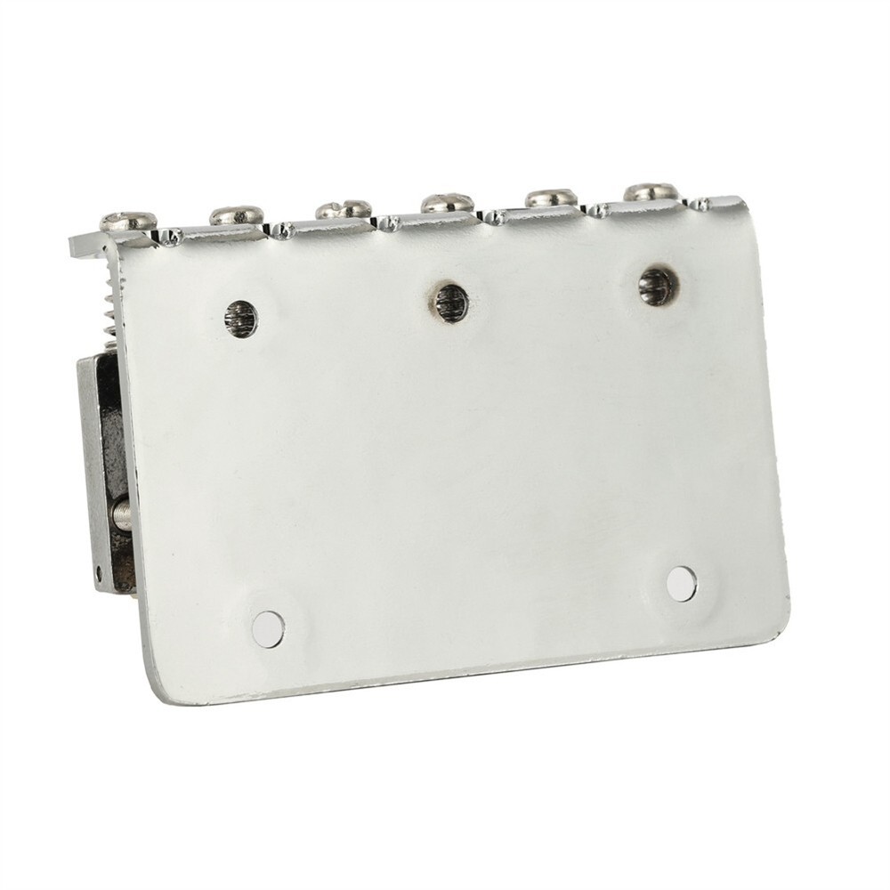 For Electric Guitar 6 String 65MM Fixed Roller Saddle Hardtail Top Load Bridge