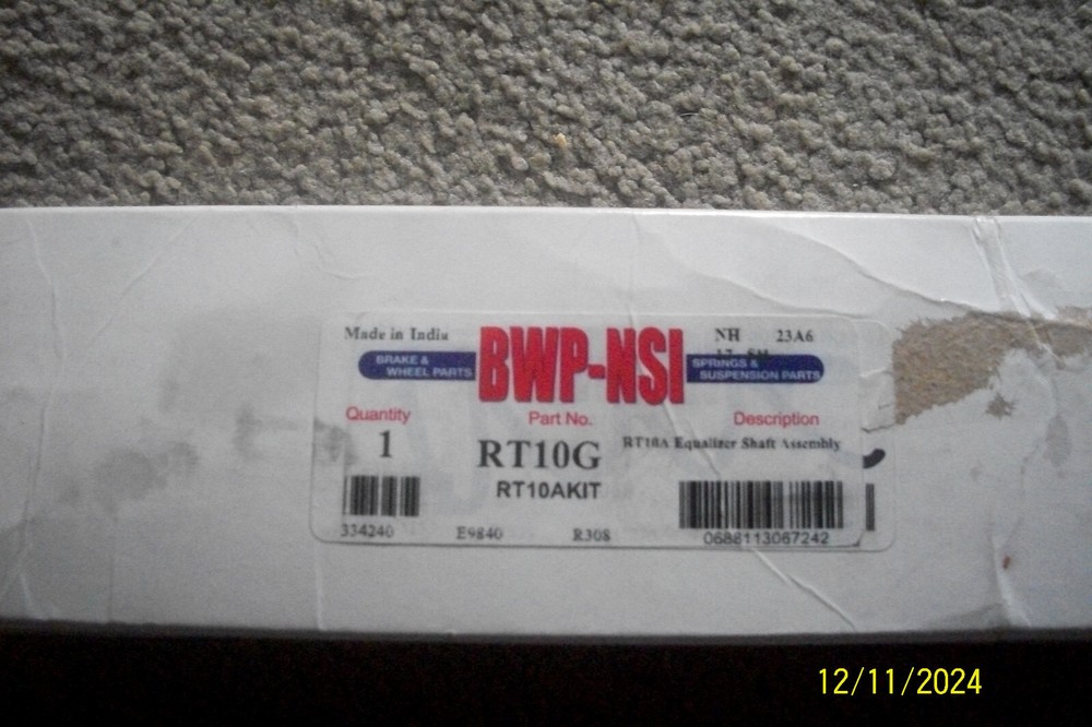 Equalizer Shaft Assembly