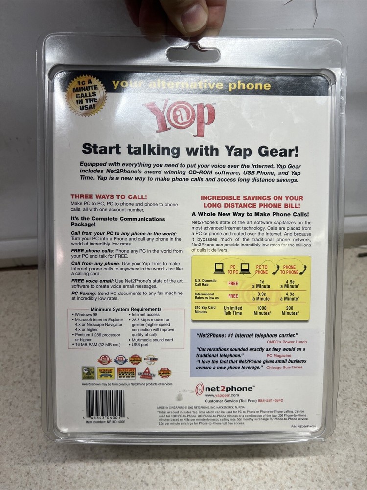 Net 2 Phone USB Phone, Software, Yap Time NIP