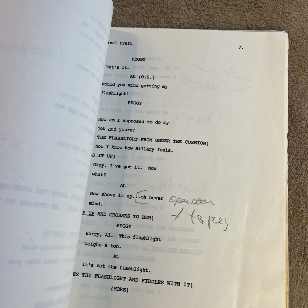Married With Children; Mad About You; sitcom scripts; etc