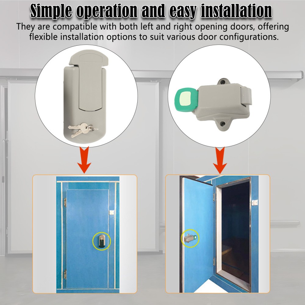 Cold Storage Doors Lock Handle PP Material Universal Freezer Door Lock Handle