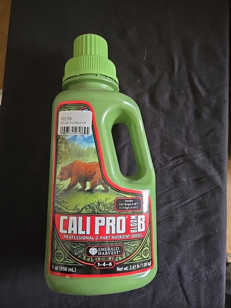 Emerald Harvest - Cali Pro Bloom B - Quart - Professional 2-Part Base Nutrient