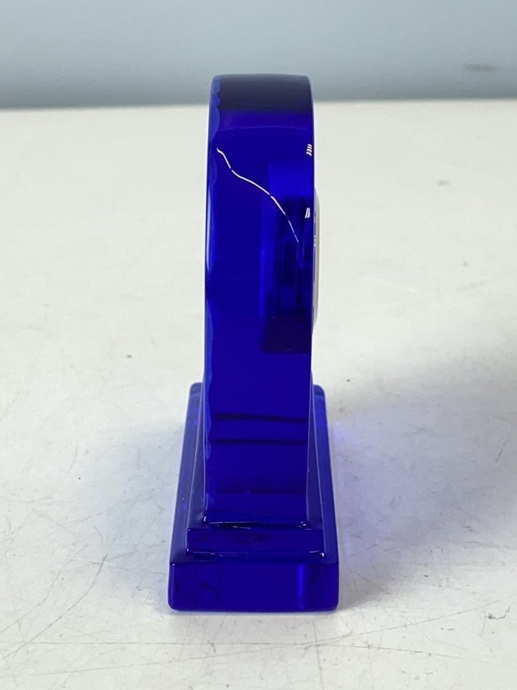 Baccarat Watch Analog BLU Placement Clock Used