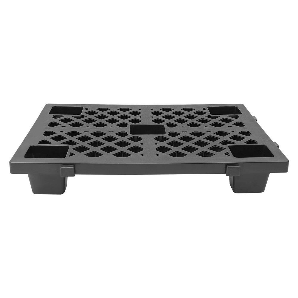 6-Pack Stackable Plastic Pallets with Interlocking Design and Anti-Slip Surface