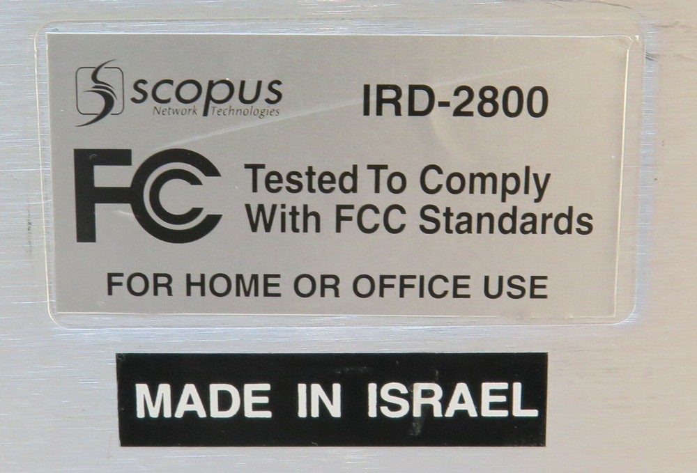 Scopus DV3 Codico IRD-2800 Professional Reciever Decoder