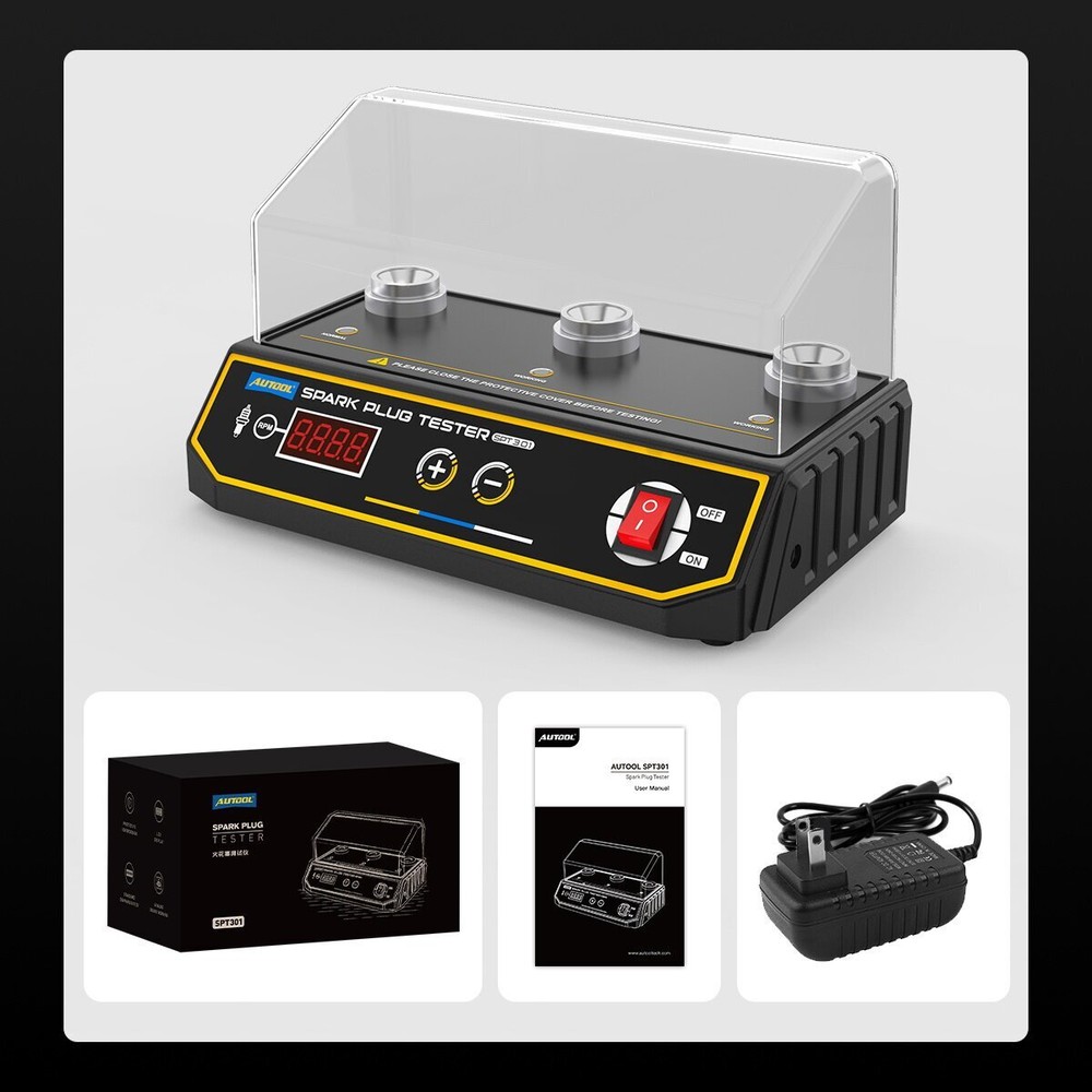 Spark Plug Tester Three Hole Diagnostic Tool 12V Gasoline Ignition Analyzer Test