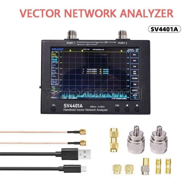 Handheld Vector Network Analyzer 50KHz-4.4GHz 7" Touch Screen Analyzer