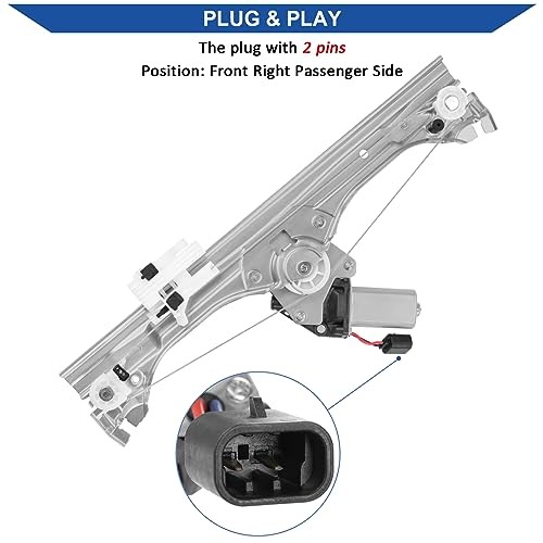 751-649 Window Regulator with Motor Assembly Front Right Passenger Side