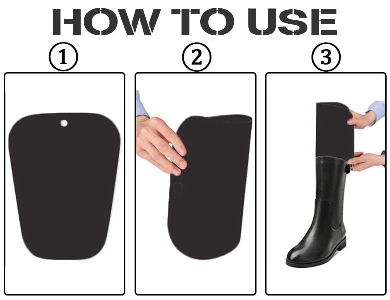 18-Inch Boot Shaper Inserts - Breathable Tall Boot Support, 2 Pairs