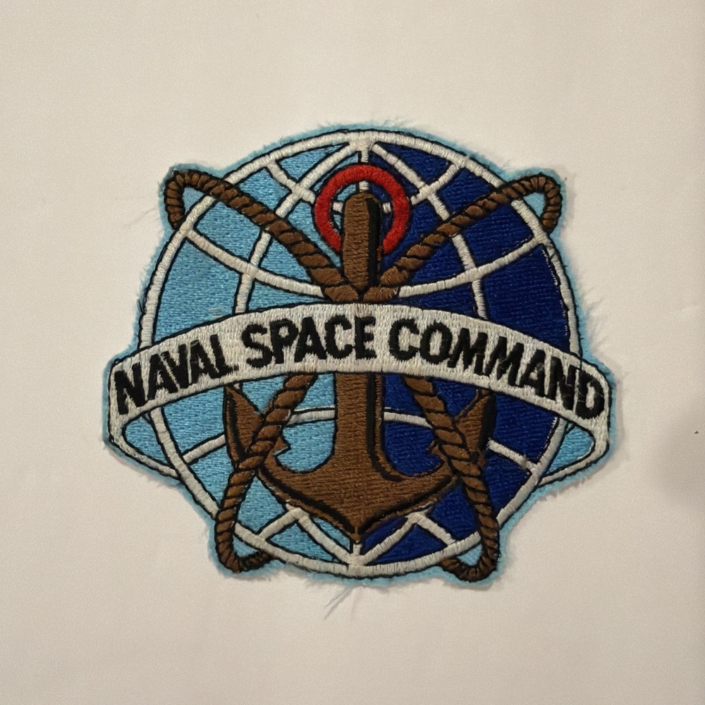 Naval Space Command Patch, 3.5 inches