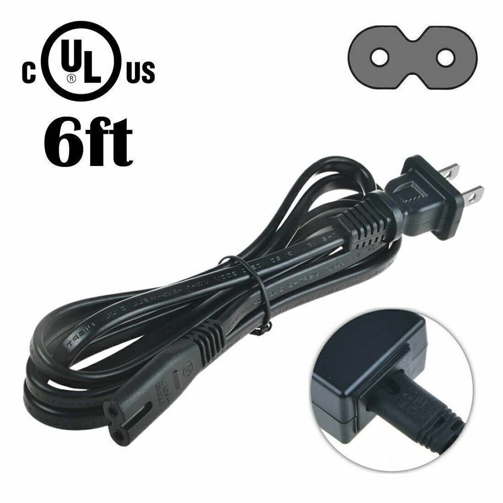 Fite ON UL 6ft AC Power Cord Cable For Comcast Cable box Directv Dish DVR Plug