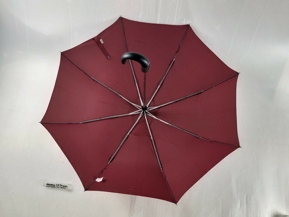 Unisex Mini Umbrella - Automatic - 8 Sticks - Bordeaux - 25311 - Rainbow