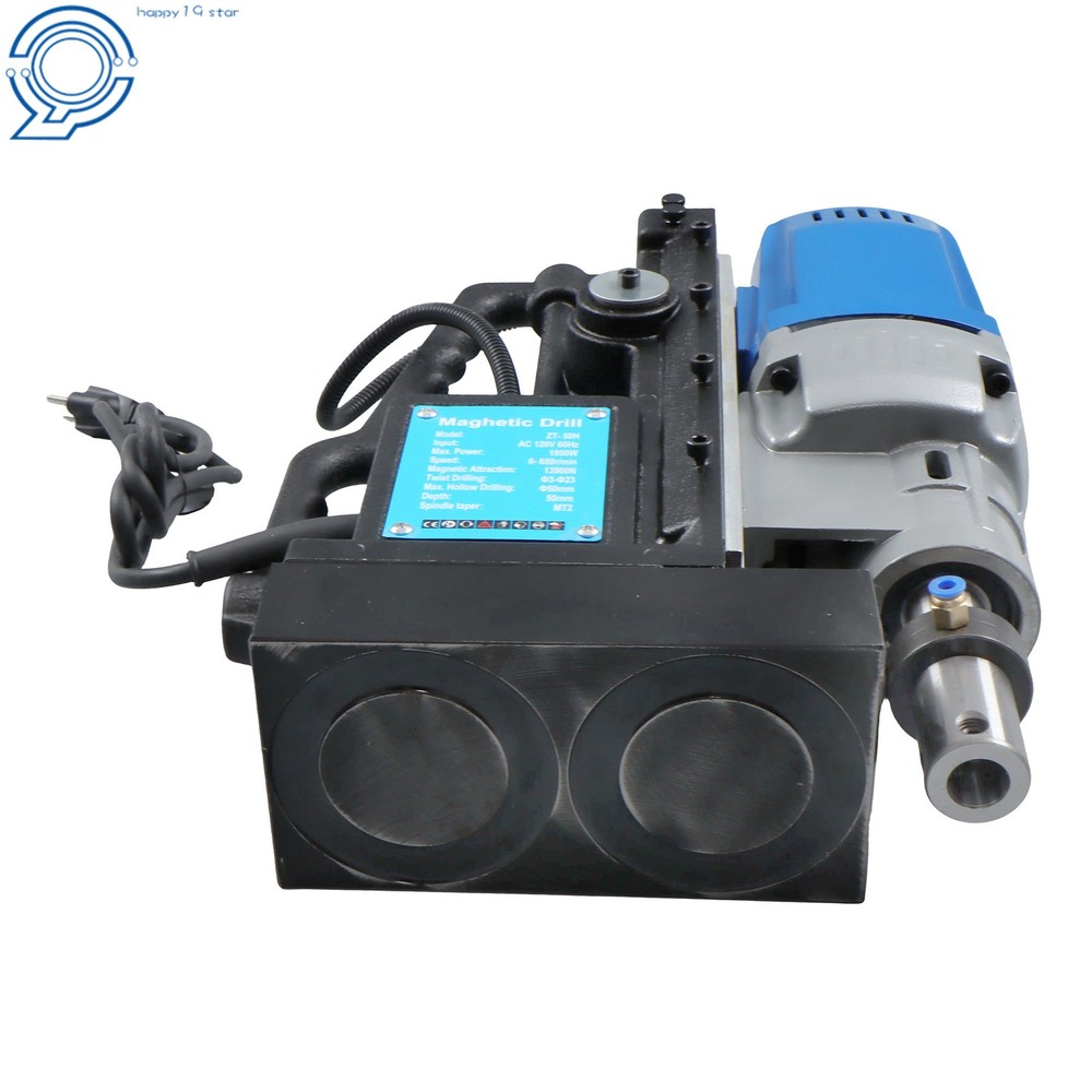 Stepless Speed & Reversible Direction MD50 Magnetic Drill Press w/ 11 Drill Bits