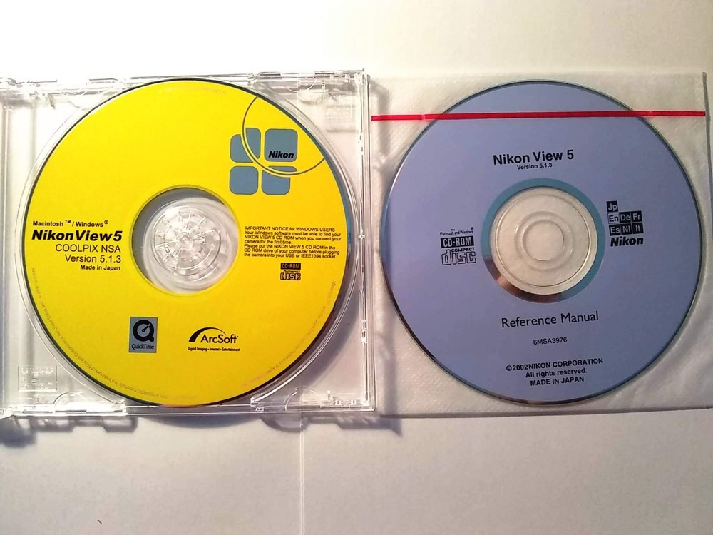 Nikon View Version 5.1.3 for Windows & Mac w/ Reference Manual