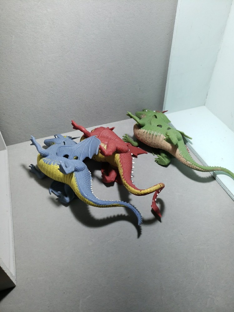 Dinosaurs 3 Soft Flex Rubber Toys